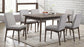 Darvin Mid Century Modern Dining Room Table Set with 6 Chairs